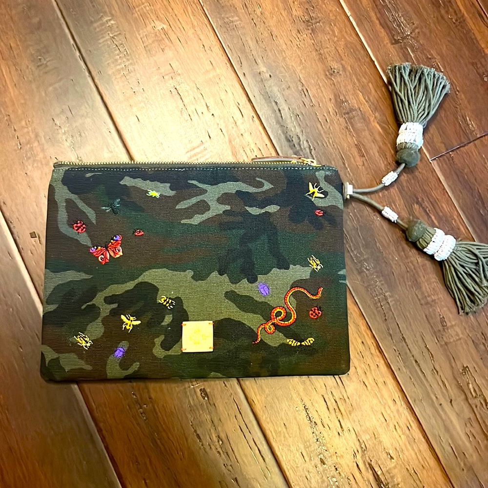 Brand New - India Hicks Fortune Camo Pouch - Open to offers
